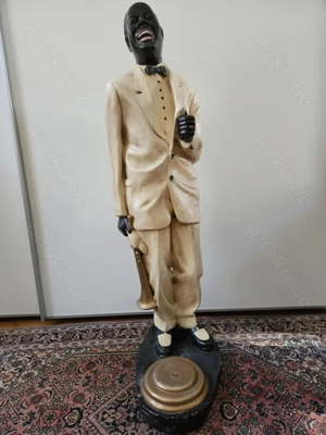 Rarität! Riesige Louis Armstrong Figur Jazz Trompeter 108 cm Pop Art Skulptur Deko!  Bild 8