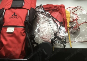 Vaude Trage Rucksack Babytrage rot Outdoor Wandern