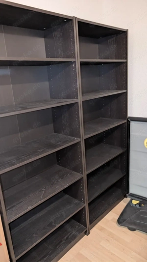 2 große Standregale schwarz   perfekt fürs Büro Keller Wohnzimmer Bild 3