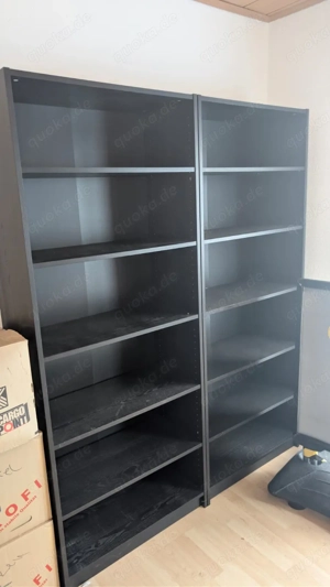 2 große Standregale schwarz   perfekt fürs Büro Keller Wohnzimmer