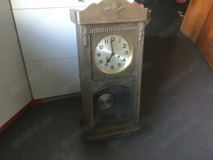 Gründerzeit Wanduhr Antik Holz um 1900
