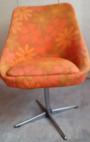 70er Jahre Cocktailsessel Flower Power