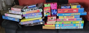 ca. 40 Verschiedene Gesellschaftsspiele, Brett und Kinderspiele
