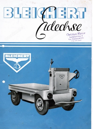 BLEICHERT Eidechse   Einzigartiger Prospekt (T187)