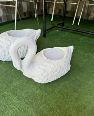 Exklusive Gartendeko & Pflanzgefäße - Handgefertigt - Weißer Steinguss Bild 6