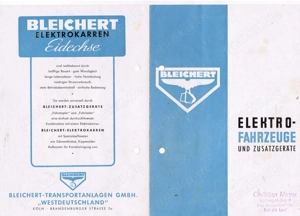 BLEICHERT Eidechse, einzigartiger Prospekt (T186)