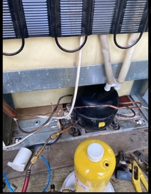 kühlschrank, Reparatur und Kühlmittel nachfüllen