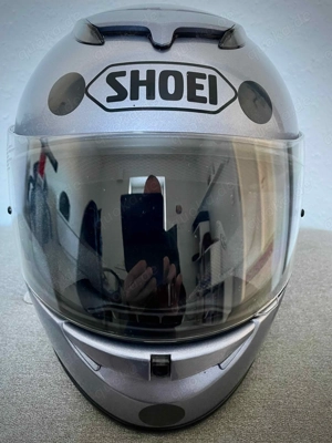 Motorrad-Integralhelm, SHOEI, silber, Gr. L, 59-60cm