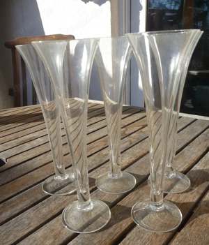 5 feine Sektflöten Sektgläser Champagnerflöten Sekt Flöten Gläser 