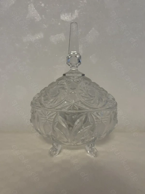 Original Anna Hütte Bonboniere Vintage (Echt Bleikristall mit Deckel)