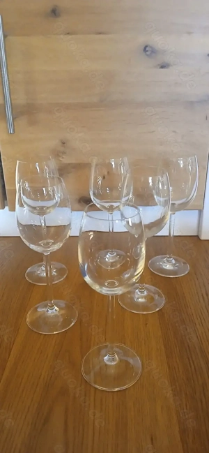 4 Leonardo Weingläser, Höhe 20,5 cm