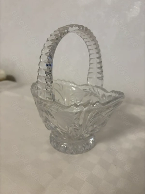 Vintage Anna Hütte Kristallkorb aus Bleikristall, Korb Rendezvous Bild 2