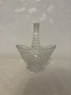 Vintage Anna Hütte Kristallkorb aus Bleikristall, Korb Rendezvous