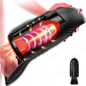 Masturbieren für Männer Wellenrotation Sex Spielzeug für die Männer, Regelbare Saugen und Vibration 