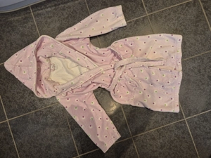 süßer Bademantel rosa Gr. 128 von Sanetta 