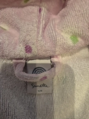 süßer Bademantel rosa Gr. 128 von Sanetta  Bild 2