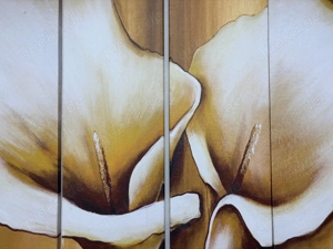 4-teiliges Blumen-Wandbild "Calla" Bild 2