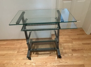 Computer-Tisch mit Glas-Platten Bild 2