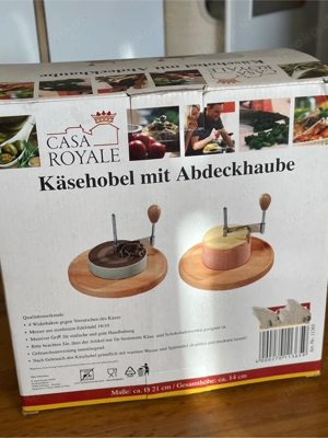 Käsehobel mit Abdeckhaube   Casa Royale   neu   unbenutzt.