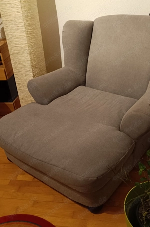 Kaum genutzter hellgrauer XXL Sessel 