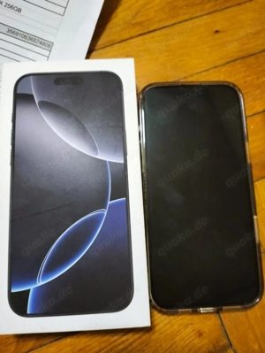 Ich verkaufe mein iPhone 16 Pro Max mit 256 GB.  
