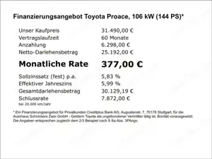 Toyota Proace L2 Kasten Doppelkabine Select NEUES MODEL Bild 4