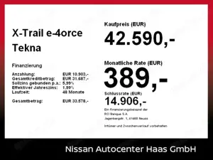 Nissan X-Trail e-4orce Tekna Pano+Bose+Memory+Allrad