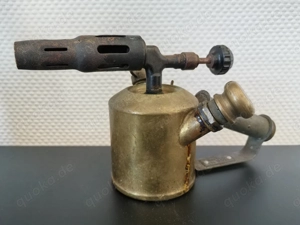 Ostalgie! G.Barthel Nr 202 Benzin Lötbrenner Lötlampe aus Messing