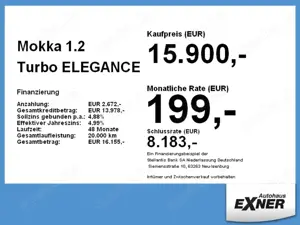 Opel Mokka 1.2 Turbo ELEGANCE LED+SHZ+Winterp.+Kam. Bild 4