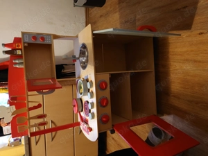 Kinderküche in Holz mit Accessoires 