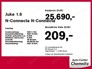 Nissan Juke 1.6 N-Connecta LED+Fernlichtass.+Kam.+LM Bild 4