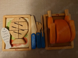 Kinderküche Accessoires im Holz 