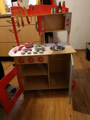 Kinderküche in Holz mit Accessoires 