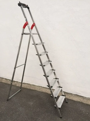 HAILO XXL 8-Stufen Leiter 2,33m Haus Decke Wohnung Galerie Höhe
