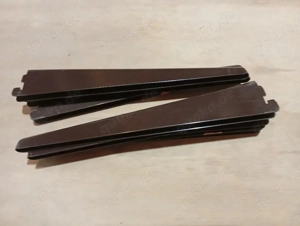 8er Set Regalhalter, lang, braun, neu