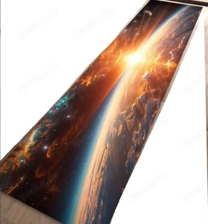Teppich, PVC, rutschfest, abwaschbar, Sonnenaufgang, 80x300 cm Bild 2