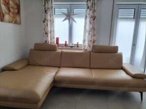 Ledercouch honiggelb