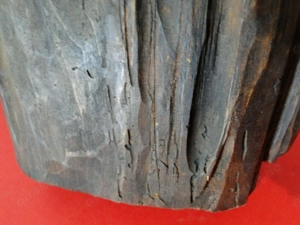 Gotische Madonna mit Kind 17.-18. Jhd Holz geschnitzt Bild 7