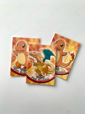 Glurak Pokemon Karten Sammlung 1999 Topps TV Animation Edition Rot Gelb Blau Base Set Basis Set