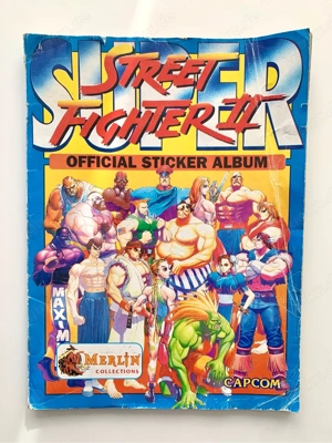 Street Fighter 2 Sticker Album Vintage Album Rar Rarität GBA Spiel Sammlung Gameboy