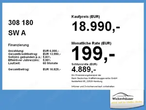 Peugeot 308 180 SW A ctive Pack AHK+LED+SHZ+2xKlima+LM Bild 4