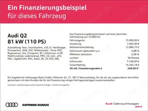Audi Q2 advanced 30 TFSI NAVI DAB SHZ KLIMAAUTOMATIK Bild 2