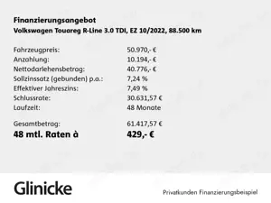 Volkswagen Touareg 3.0 TDI DSG SHZ Luft AHK Leder R-Line 4M Bild 2