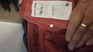 Pierre Cardin, Herren-Jeans rot Gr. W34,L34