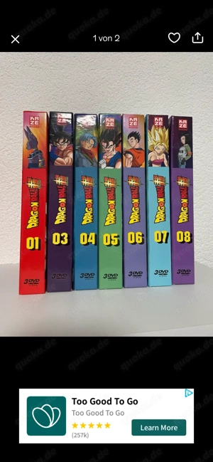 dragonball super DVD Box Sammlung komplett deutsch 
