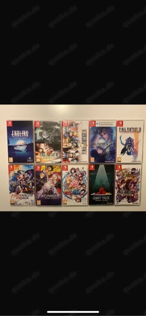 Nintendo Switch spiele sammlung