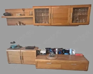 Wohnwand Kernbuch Teil-massiv