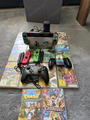 nintendo switch 1 spielkonsole mit 14 spiele 