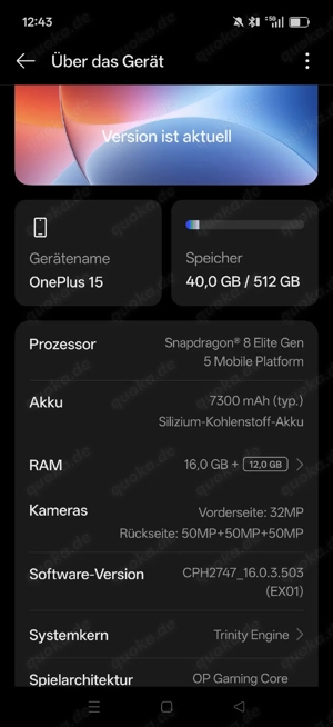Oneplus 15 Global Version 