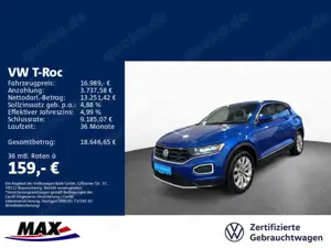 Volkswagen T-Roc 1.5 TSI SPORT LED+NAVI+STANDHZG+PDC+SITZHZ